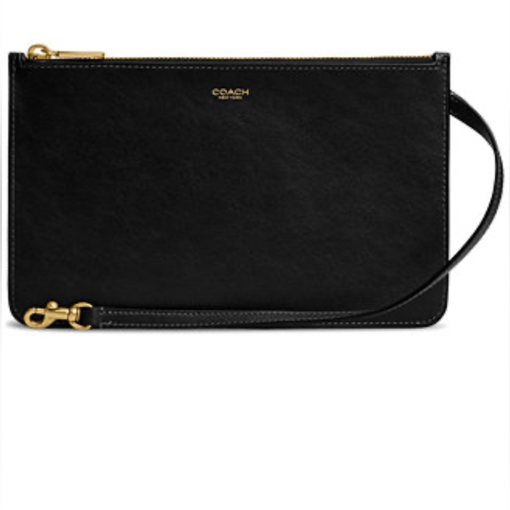 Coach Natural Grain Leather Small Zip Pouch